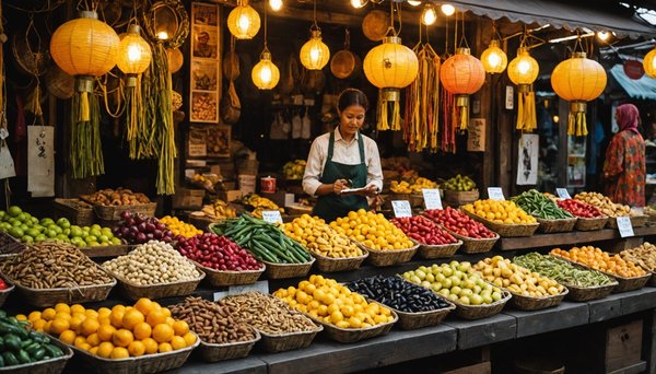 Vielfältiges marktstand zubehör: optimieren sie ihre verkaufsfläche